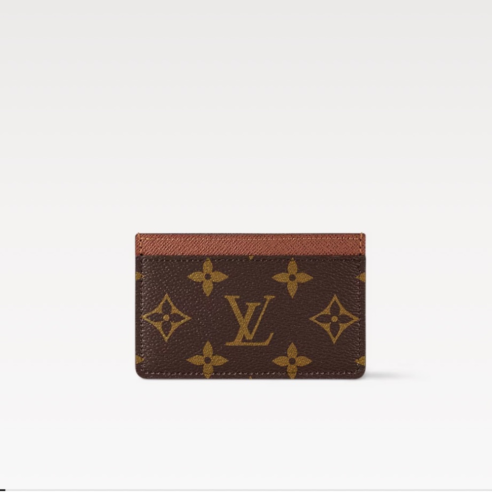 Louis Vuitton Monogram Brown and Gold Card Holder